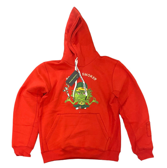 Bougee Smoker Red Flame BurnOut Hoodie